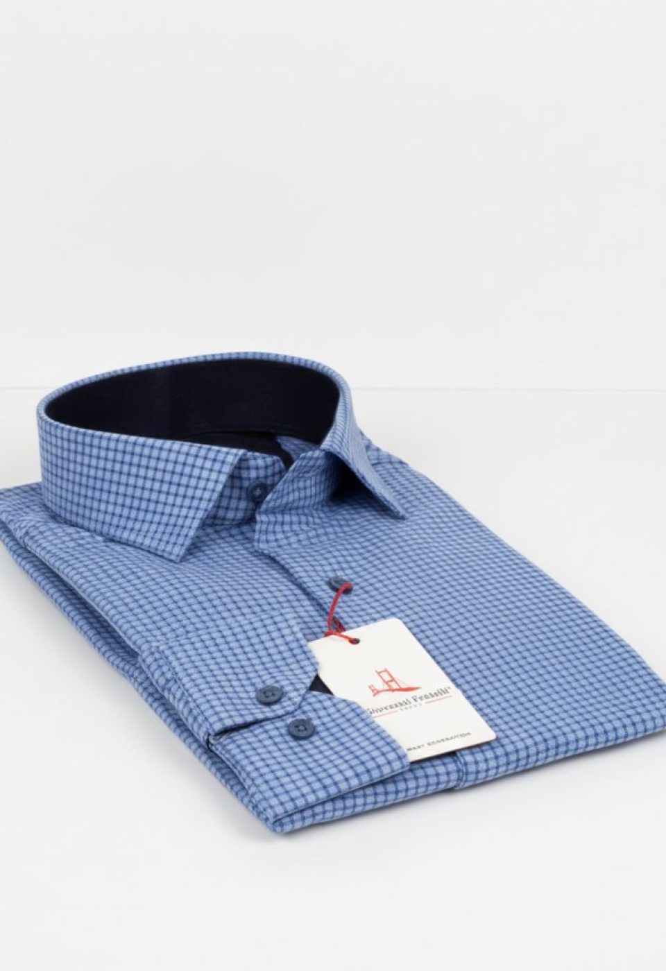 Slim Fit Uzun Kol Desenli Erkek Gömlek 3GMK311279002