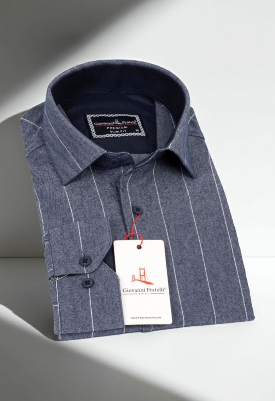 Slim Fit Uzun Kol Desenli Erkek Gömlek 3GMK311279011 - Giovanni Fratelli