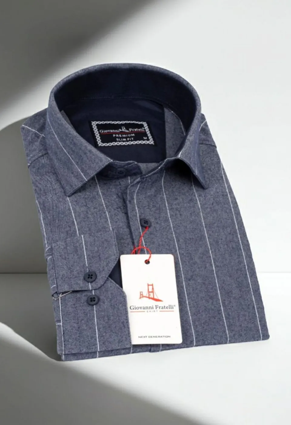Slim Fit Uzun Kol Desenli Erkek Gömlek 3GMK311279011 - Giovanni Fratelli