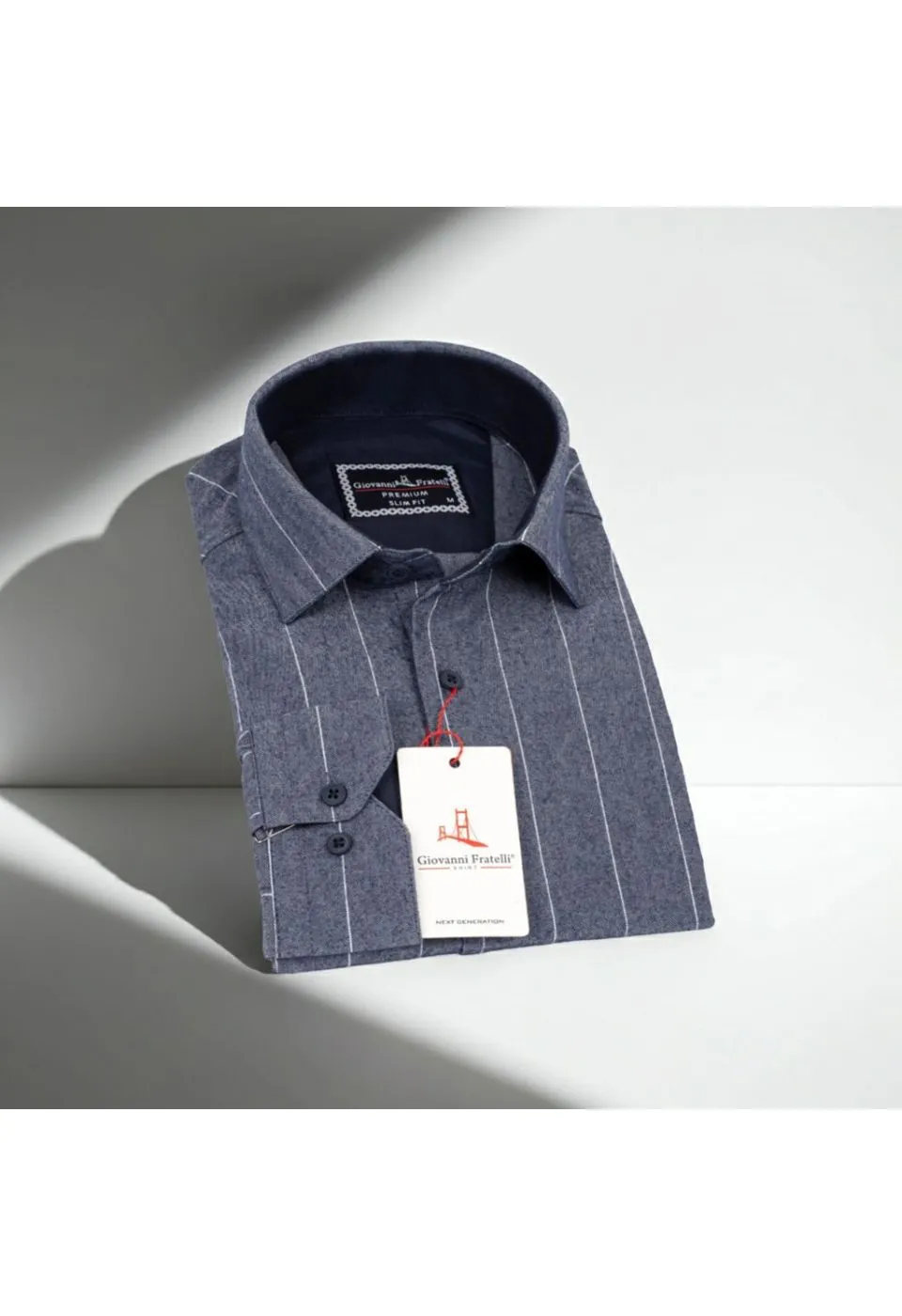 Slim Fit Uzun Kol Desenli Erkek Gömlek 3GMK311279011 - Giovanni Fratelli