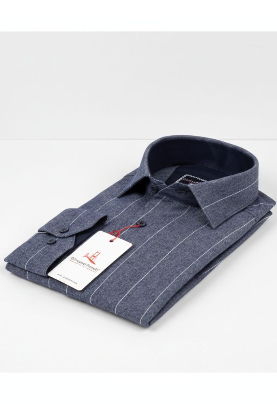 Slim Fit Uzun Kol Desenli Erkek Gömlek 3GMK311279011
