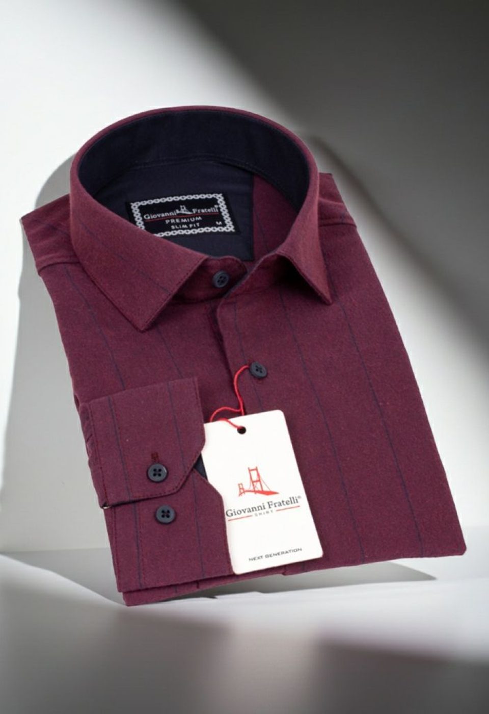 Slim Fit Uzun Kol Desenli Erkek Gömlek 3GMK311279012