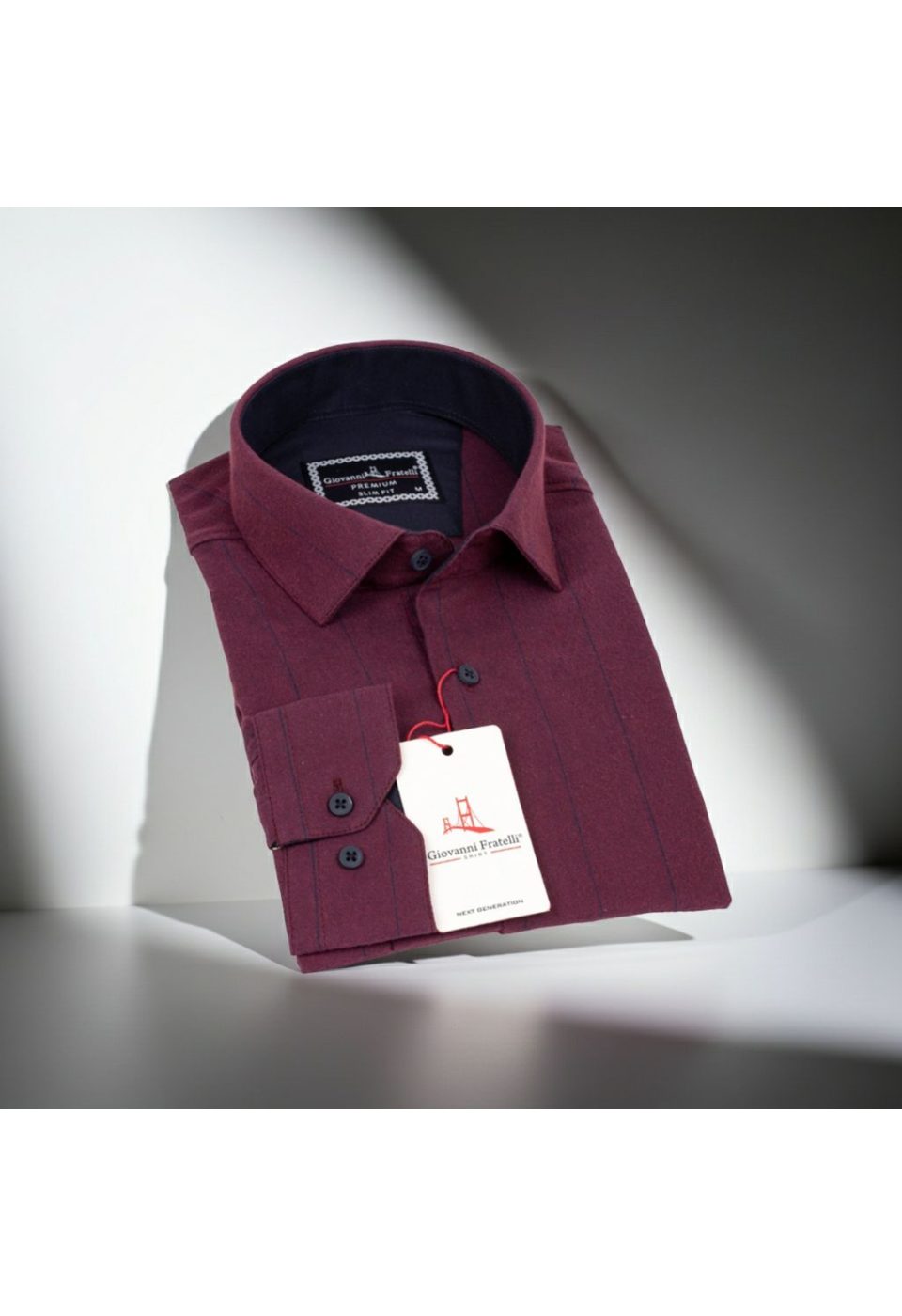 Slim Fit Uzun Kol Desenli Erkek Gömlek 3GMK311279012 - Giovanni Fratelli
