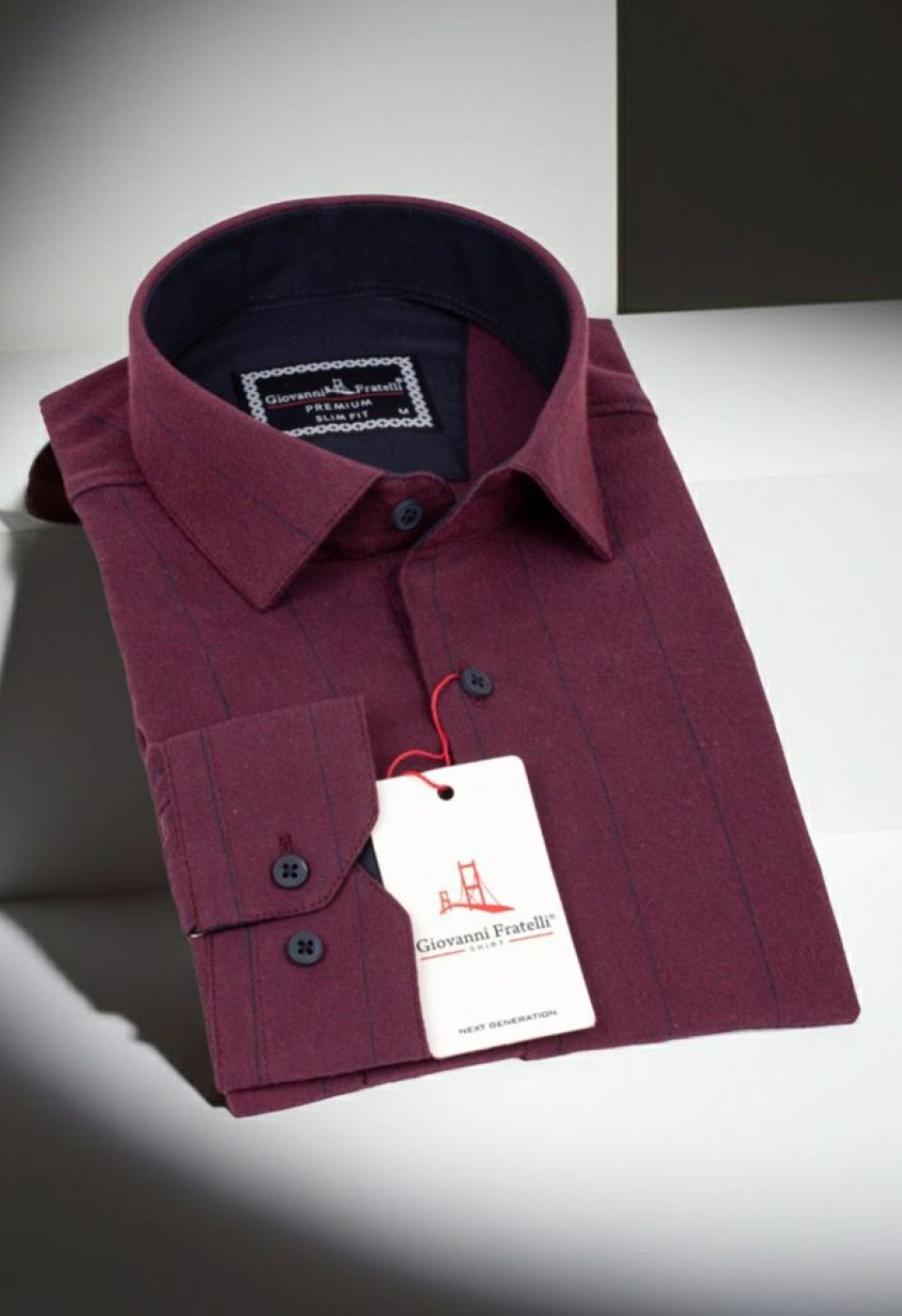 Slim Fit Uzun Kol Desenli Erkek Gömlek 3GMK311279012 - Giovanni Fratelli