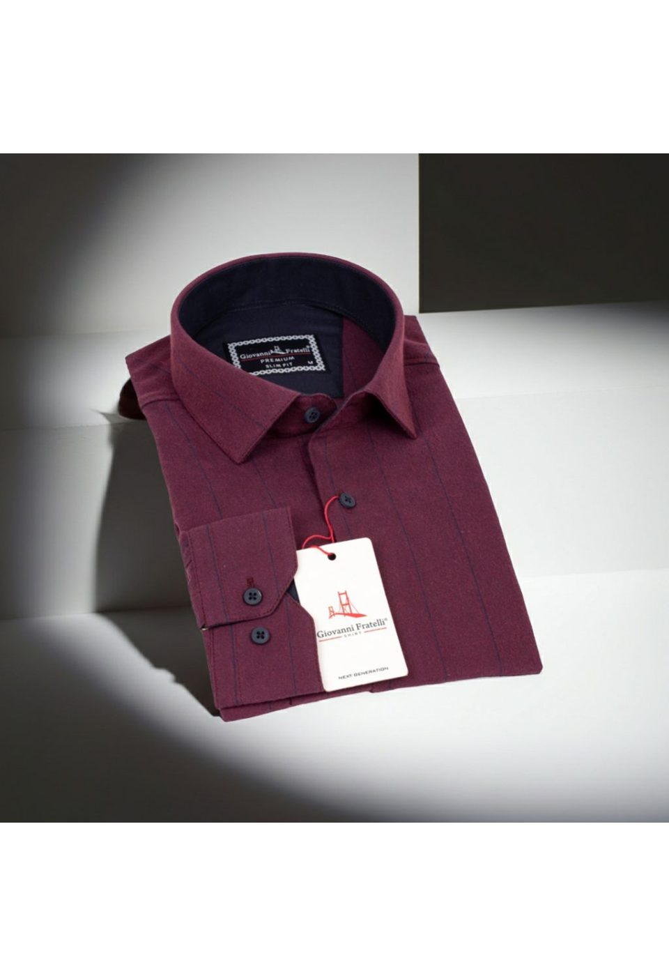 Slim Fit Uzun Kol Desenli Erkek Gömlek 3GMK311279012 - Giovanni Fratelli