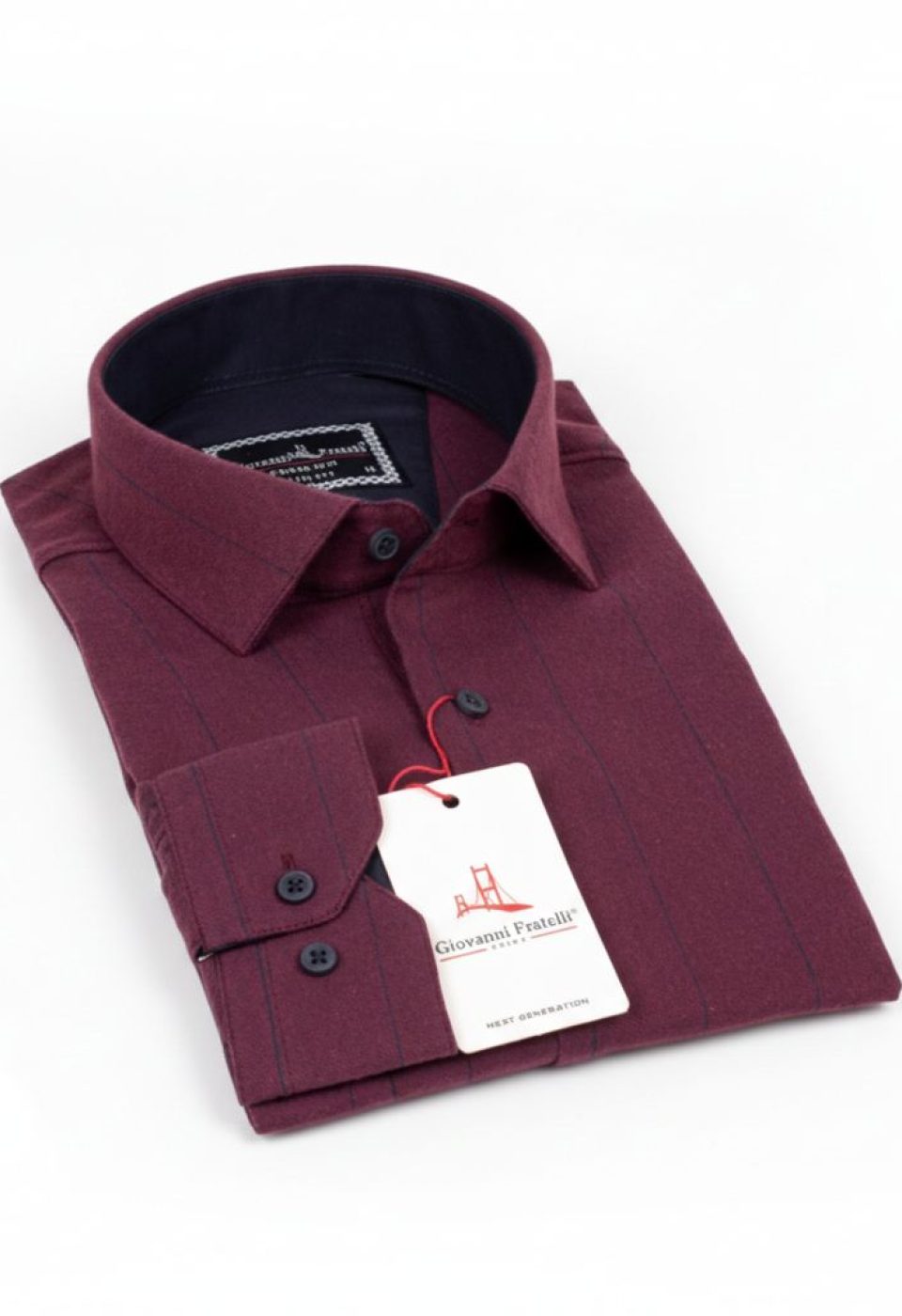 Slim Fit Uzun Kol Desenli Erkek Gömlek 3GMK311279012