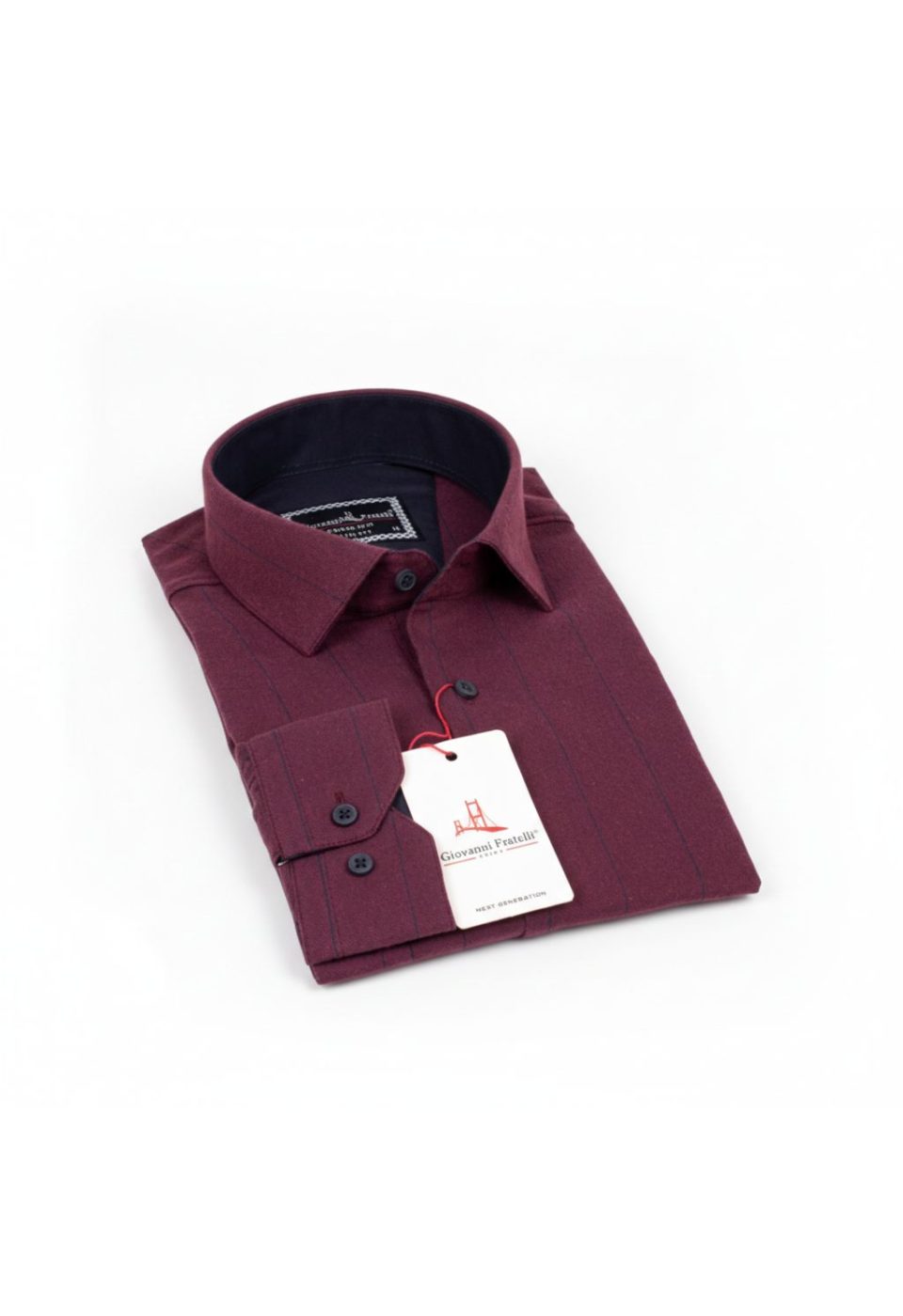 Slim Fit Uzun Kol Desenli Erkek Gömlek 3GMK311279012 - Giovanni Fratelli