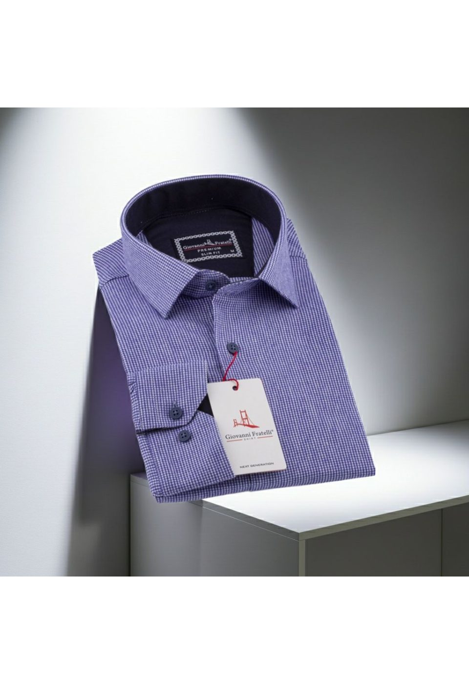 Slim Fit Uzun Kol Desenli Erkek Gömlek 3GMK311279013 - Giovanni Fratelli