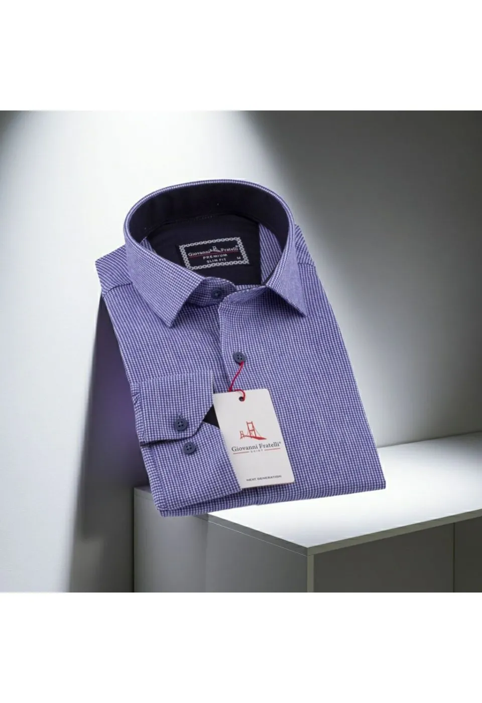 Slim Fit Uzun Kol Desenli Erkek Gömlek 3GMK311279013 - Giovanni Fratelli