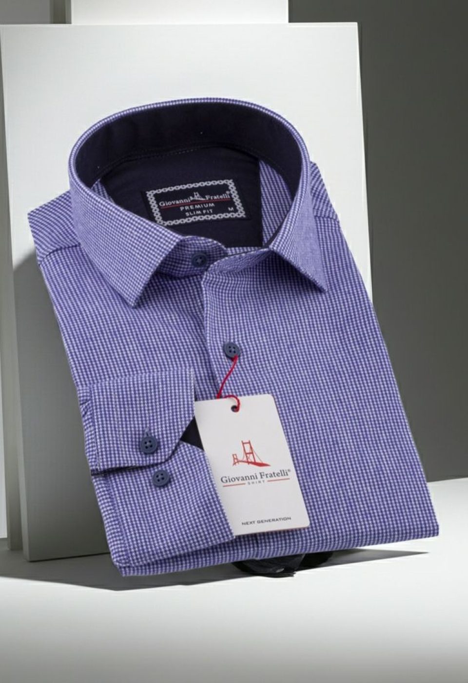 Slim Fit Uzun Kol Desenli Erkek Gömlek 3GMK311279013 - Giovanni Fratelli
