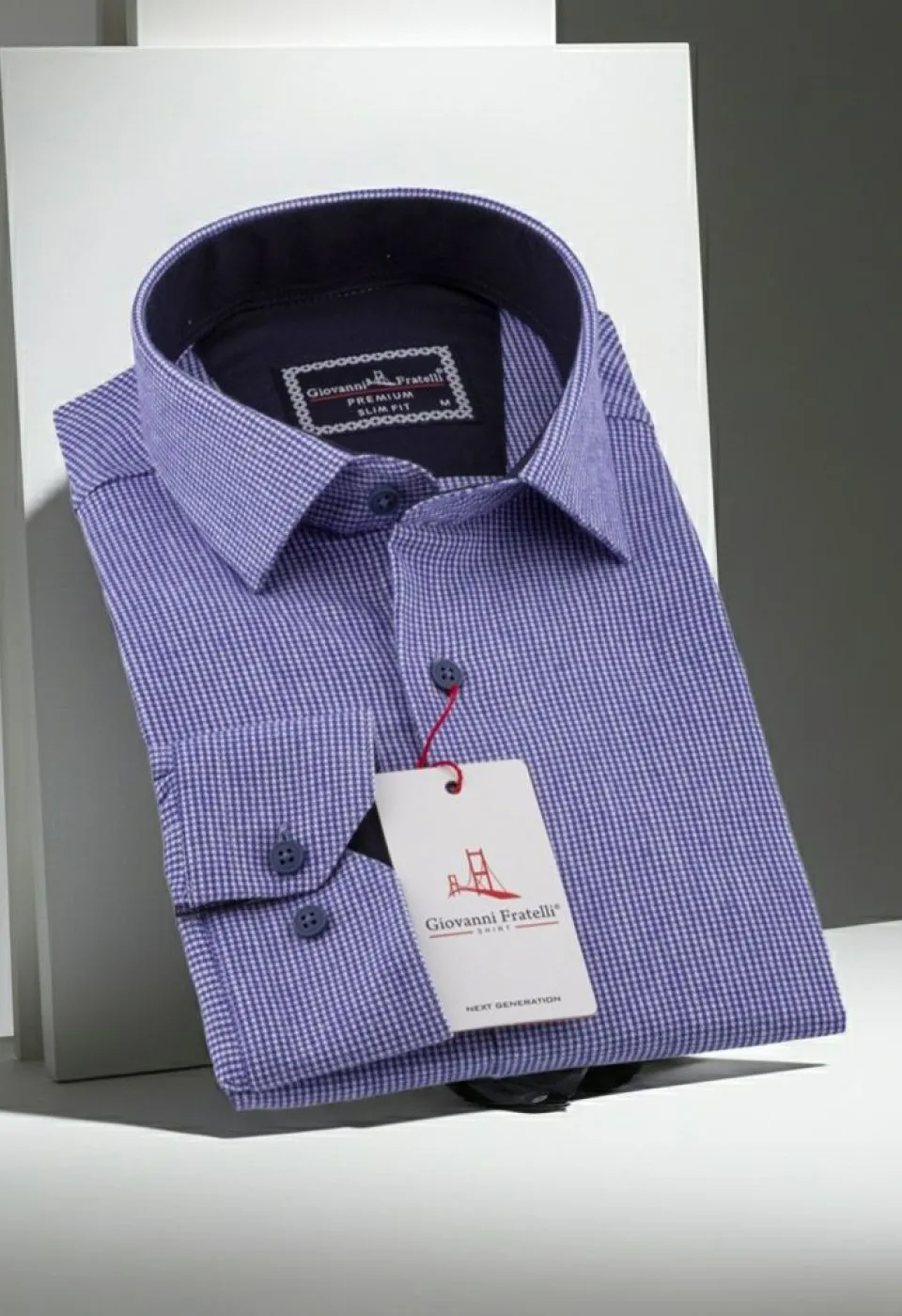 Slim Fit Uzun Kol Desenli Erkek Gömlek 3GMK311279013 - Giovanni Fratelli