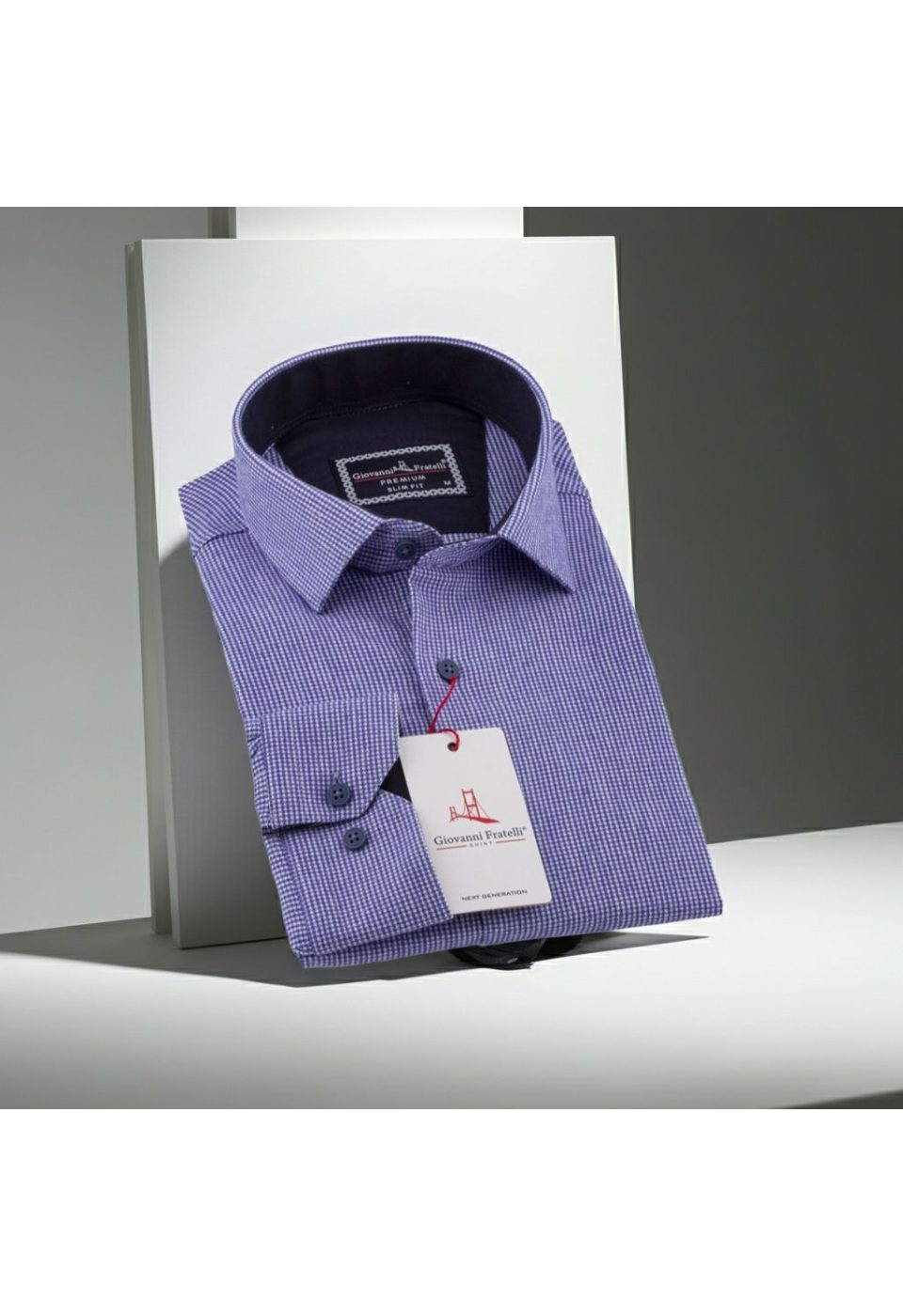 Slim Fit Uzun Kol Desenli Erkek Gömlek 3GMK311279013 - Giovanni Fratelli