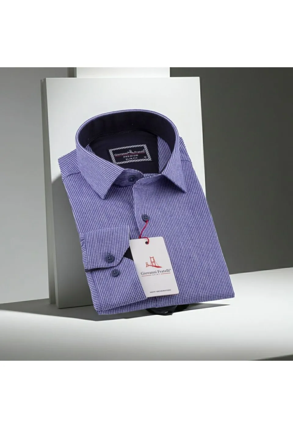 Slim Fit Uzun Kol Desenli Erkek Gömlek 3GMK311279013 - Giovanni Fratelli