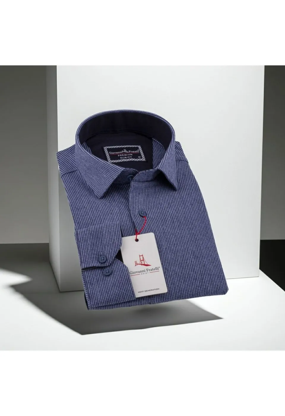 Slim Fit Uzun Kol Desenli Erkek Gömlek 3GMK311279014 - Giovanni Fratelli