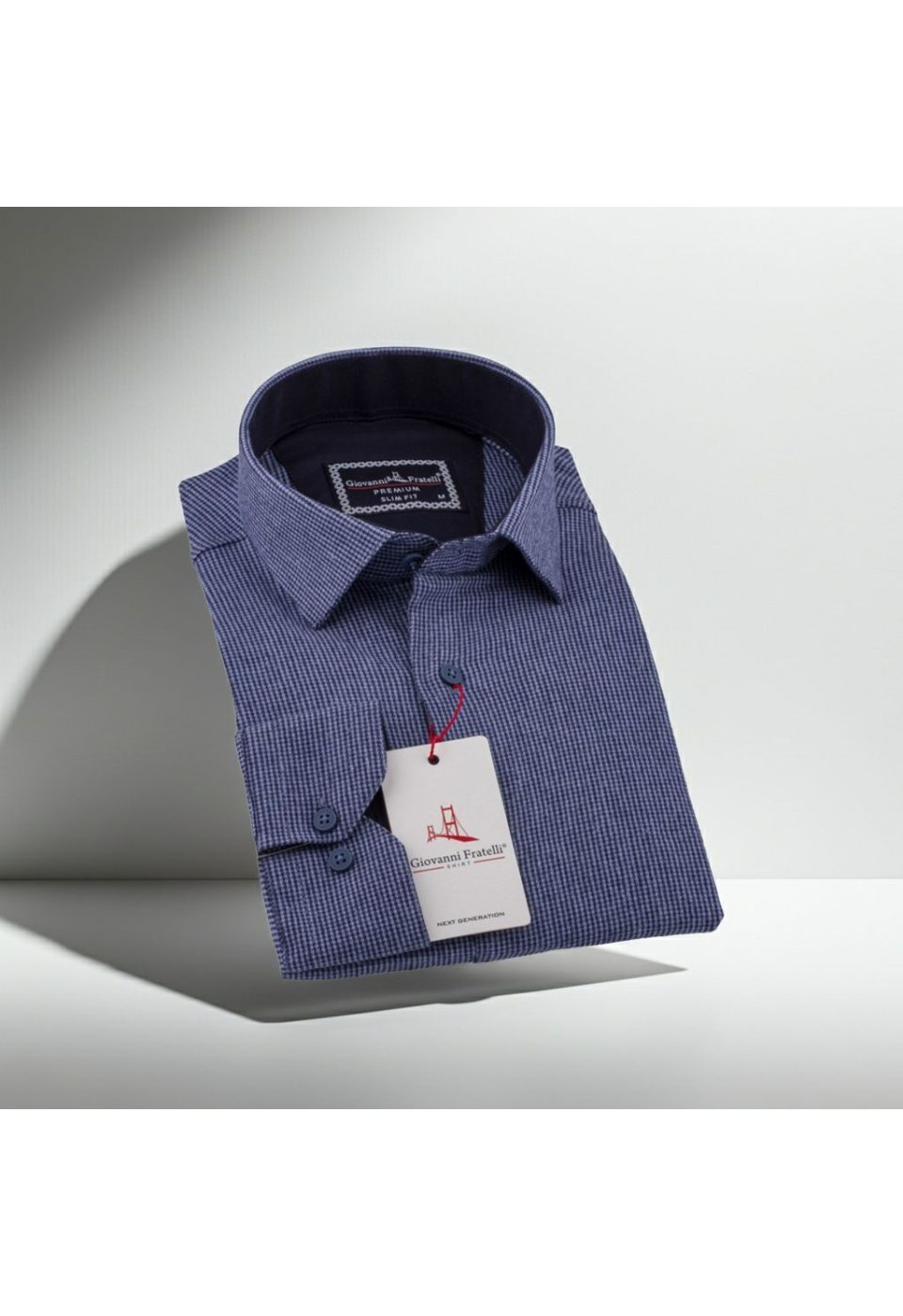 Slim Fit Uzun Kol Desenli Erkek Gömlek 3GMK311279014 - Giovanni Fratelli