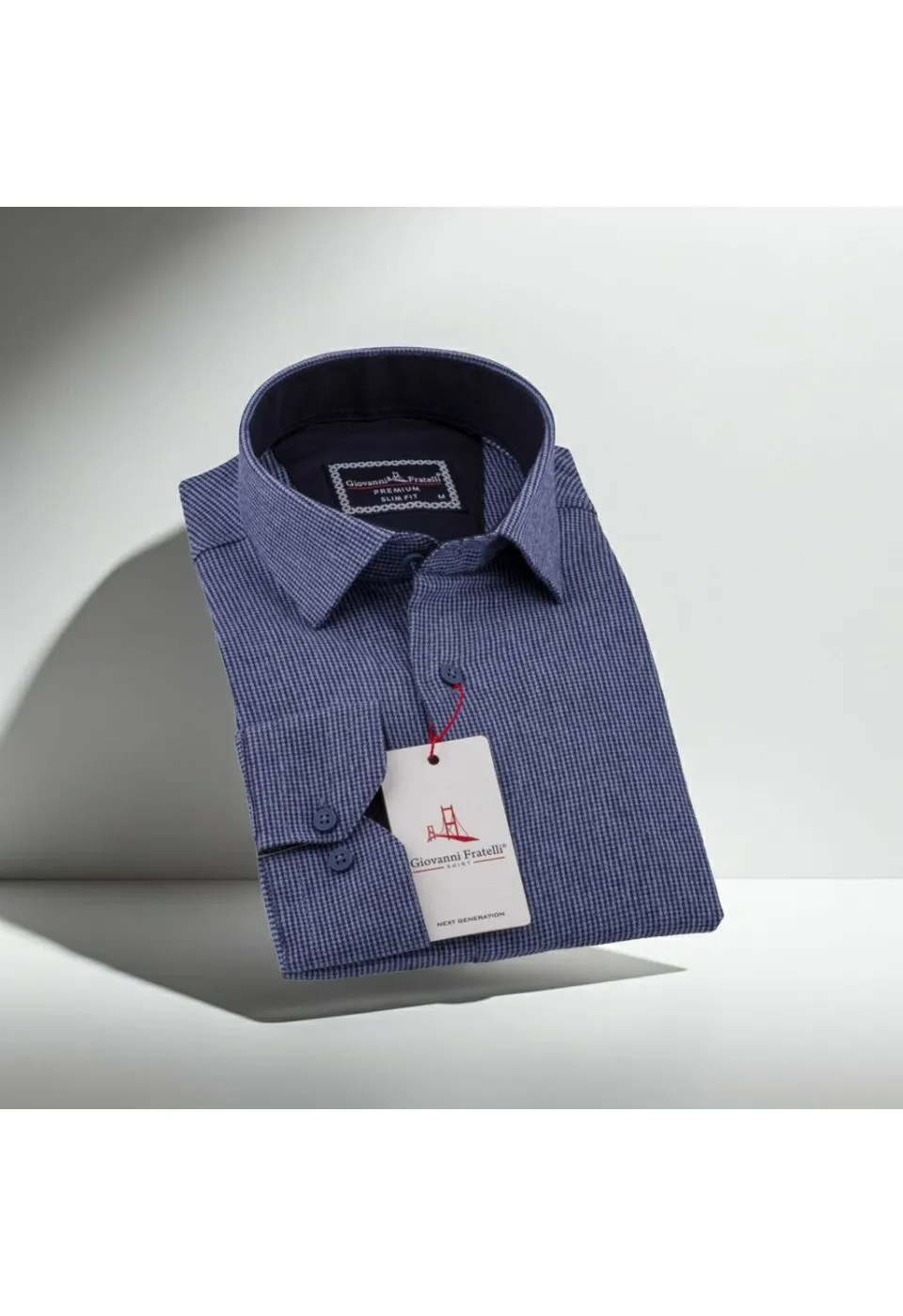 Slim Fit Uzun Kol Desenli Erkek Gömlek 3GMK311279014 - Giovanni Fratelli