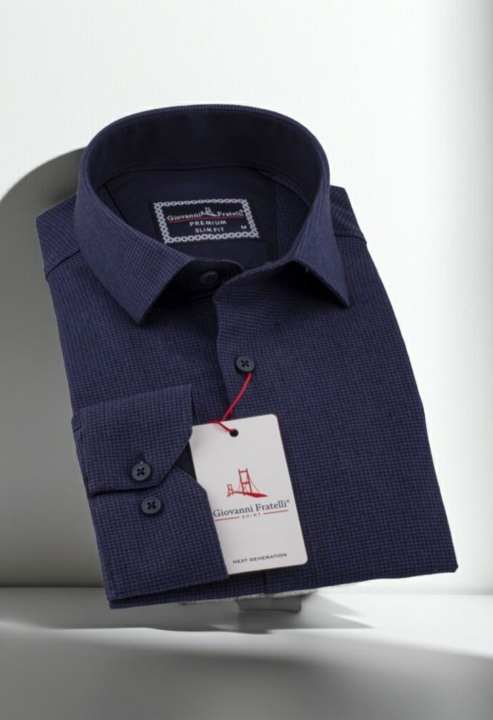Slim Fit Uzun Kol Desenli Erkek Gömlek 3GMK311279018