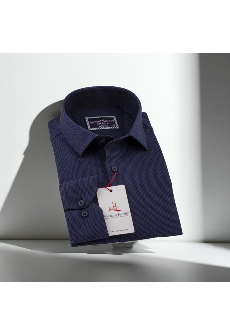 Slim Fit Uzun Kol Desenli Erkek Gömlek 3GMK311279018 - Giovanni Fratelli