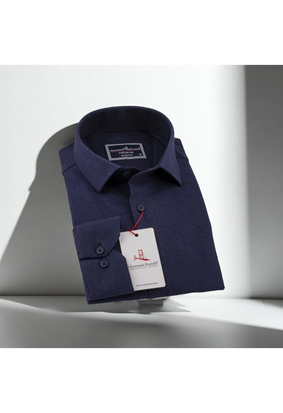 Slim Fit Uzun Kol Desenli Erkek Gömlek 3GMK311279018 - Giovanni Fratelli
