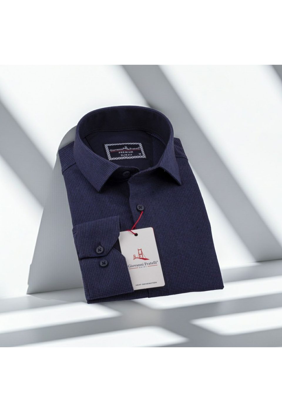 Slim Fit Uzun Kol Desenli Erkek Gömlek 3GMK311279018 - Giovanni Fratelli