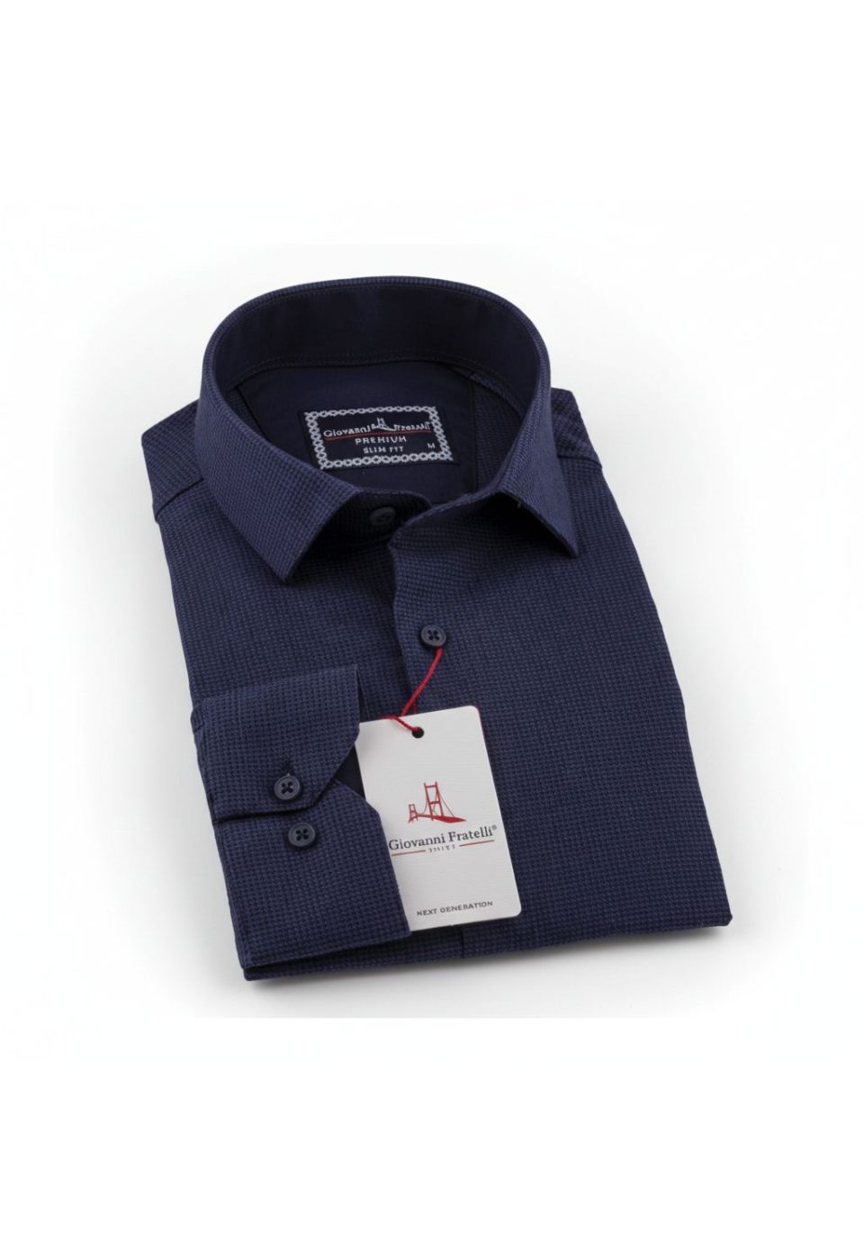 Slim Fit Uzun Kol Desenli Erkek Gömlek 3GMK311279018 - Giovanni Fratelli