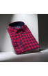 Slim Fit Uzun Kol Desenli Erkek Gömlek 3GMK311286004