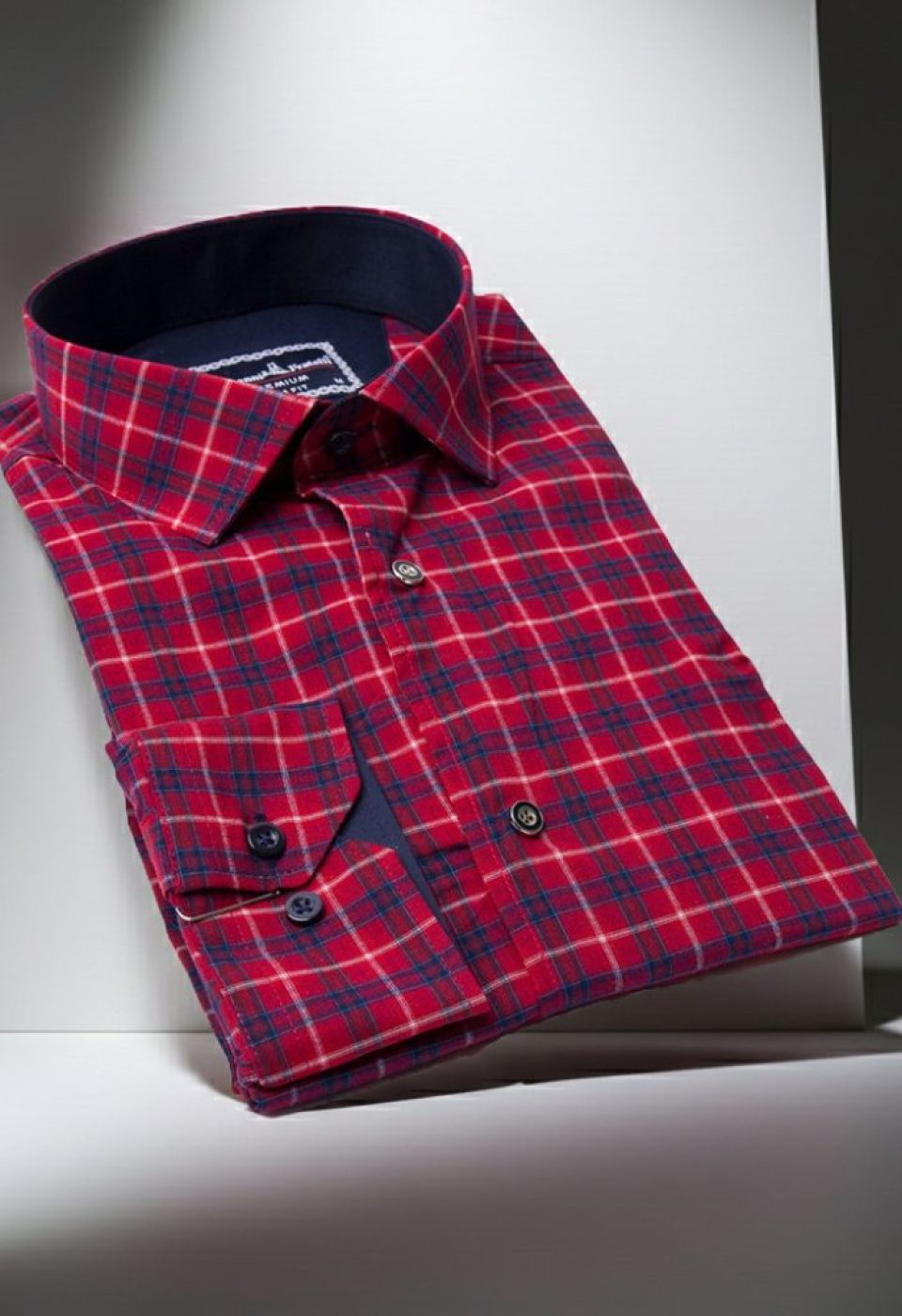 Slim Fit Uzun Kol Desenli Erkek Gömlek 3GMK311286004