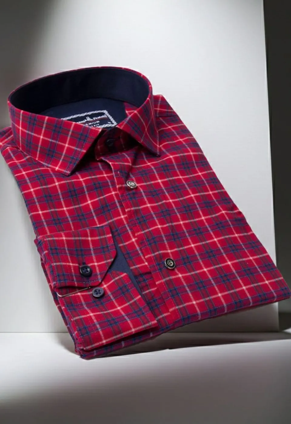 Slim Fit Uzun Kol Desenli Erkek Gömlek 3GMK311286004