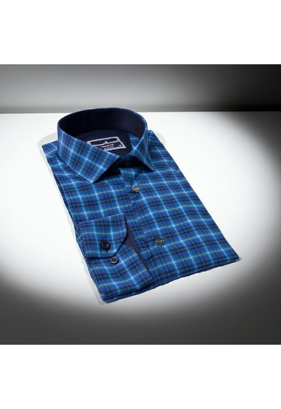 Slim Fit Uzun Kol Desenli Erkek Gömlek 3GMK311286006 - Giovanni Fratelli