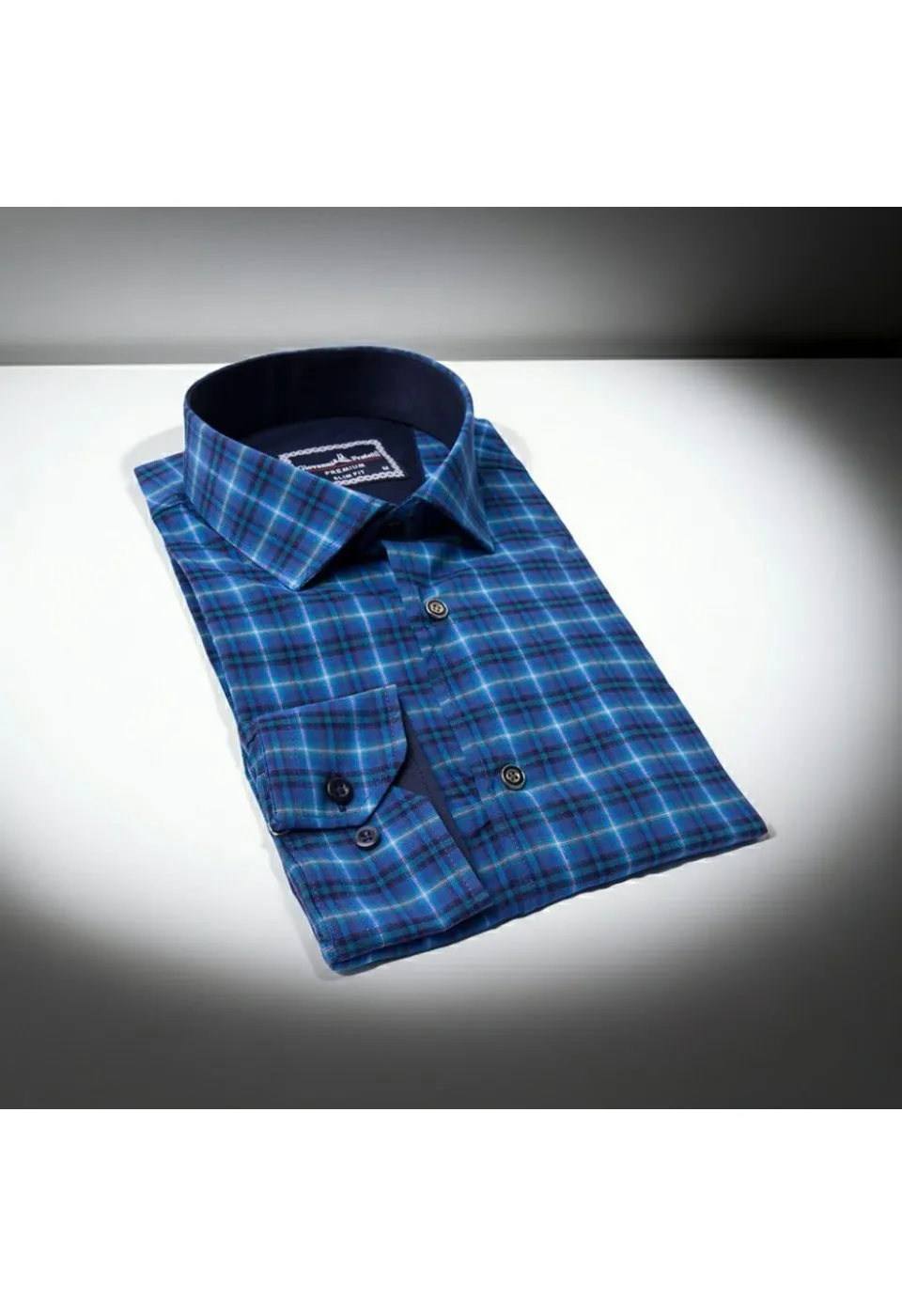Slim Fit Uzun Kol Desenli Erkek Gömlek 3GMK311286006 - Giovanni Fratelli