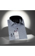 Slim Fit Uzun Kol Desenli Erkek Gömlek 3GMK311348002