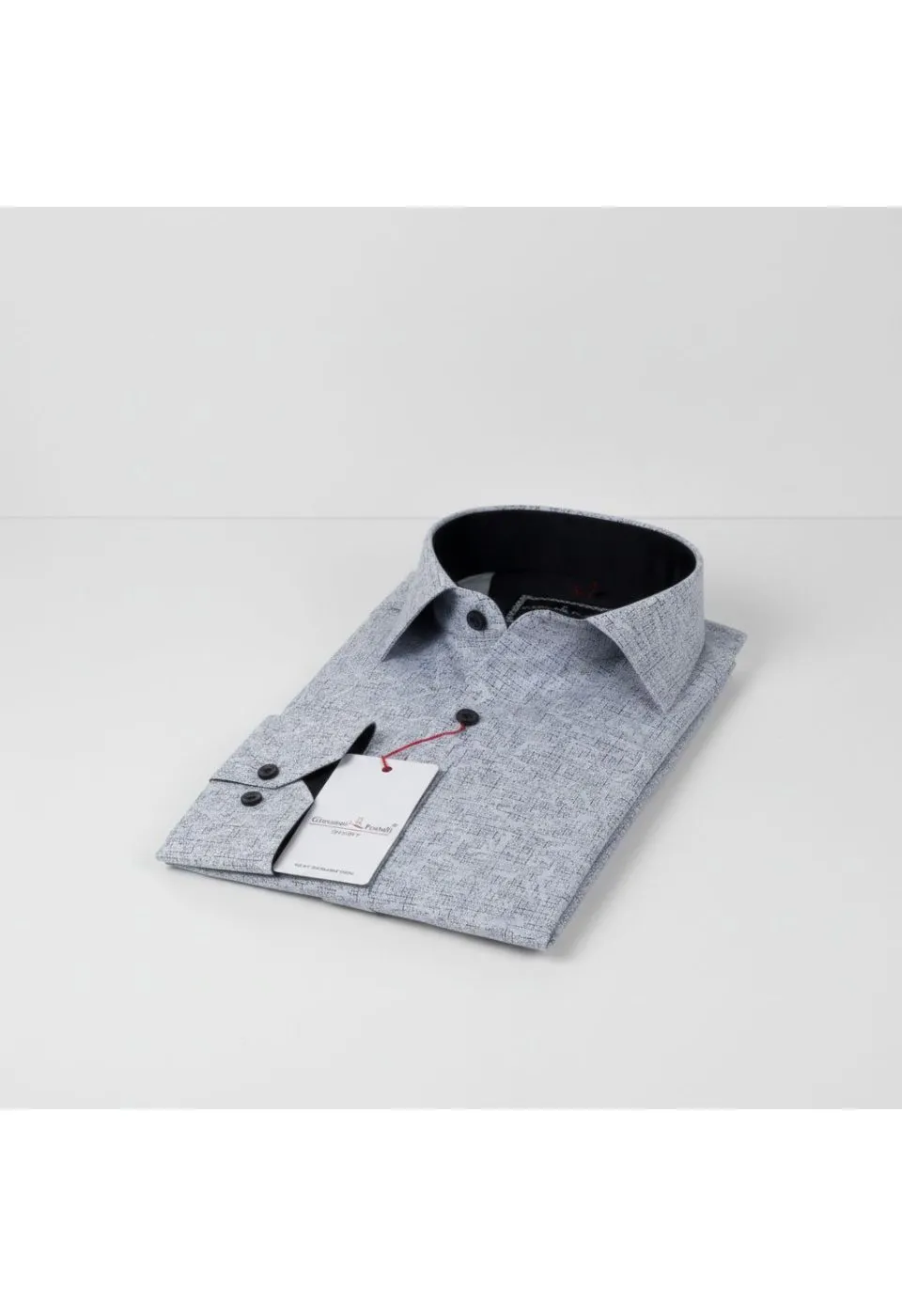 Slim Fit Uzun Kol Desenli Erkek Gömlek 3GMK311348002 - Giovanni Fratelli