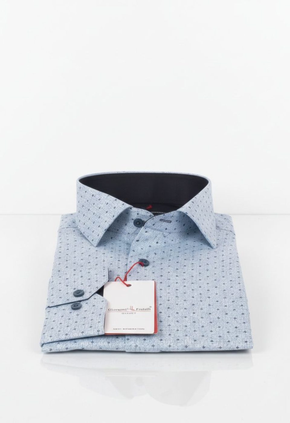 Slim Fit Uzun Kol Desenli Erkek Gömlek 3GMK311349002
