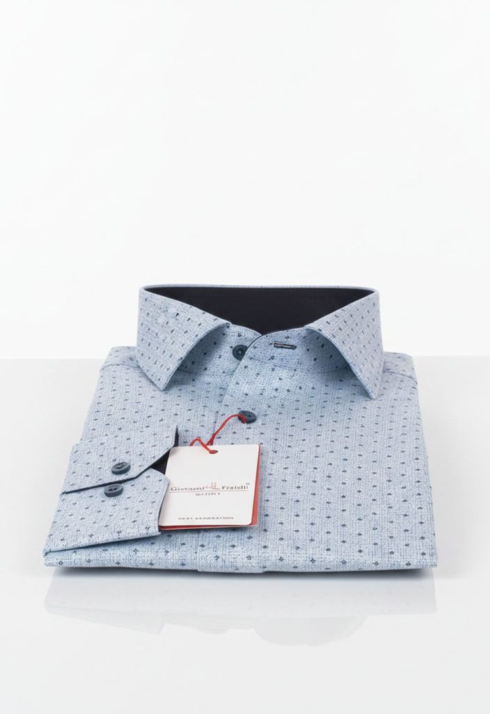 Slim Fit Uzun Kol Desenli Erkek Gömlek 3GMK311349002 - Giovanni Fratelli