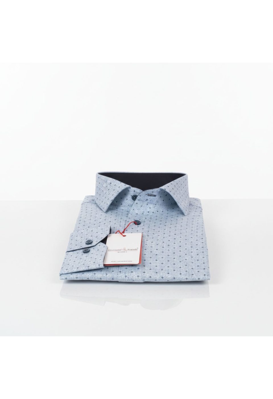 Slim Fit Uzun Kol Desenli Erkek Gömlek 3GMK311349002 - Giovanni Fratelli