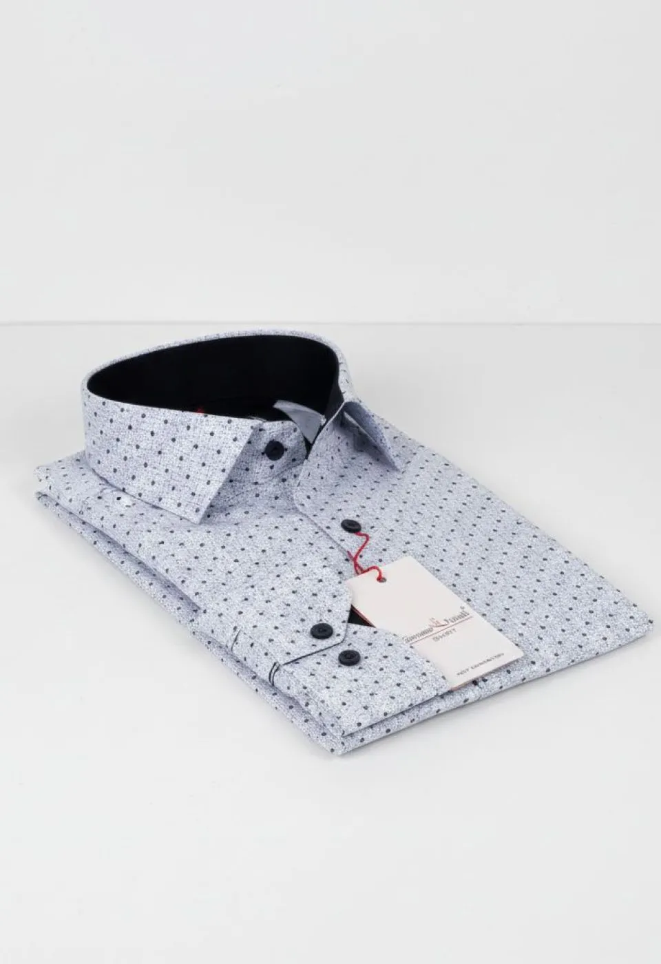 Slim Fit Uzun Kol Desenli Erkek Gömlek 3GMK311349003