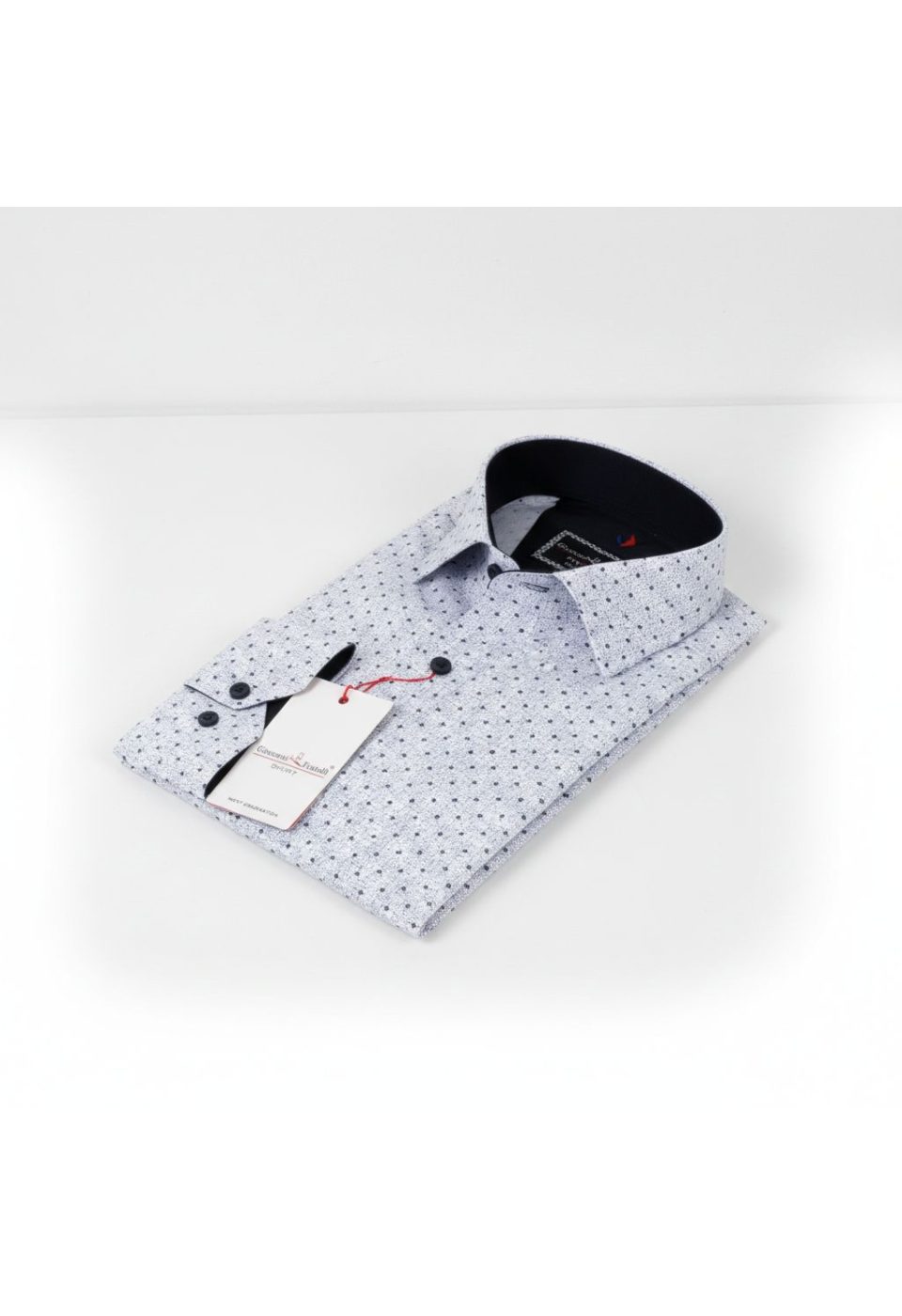 Slim Fit Uzun Kol Desenli Erkek Gömlek 3GMK311349003 - Giovanni Fratelli