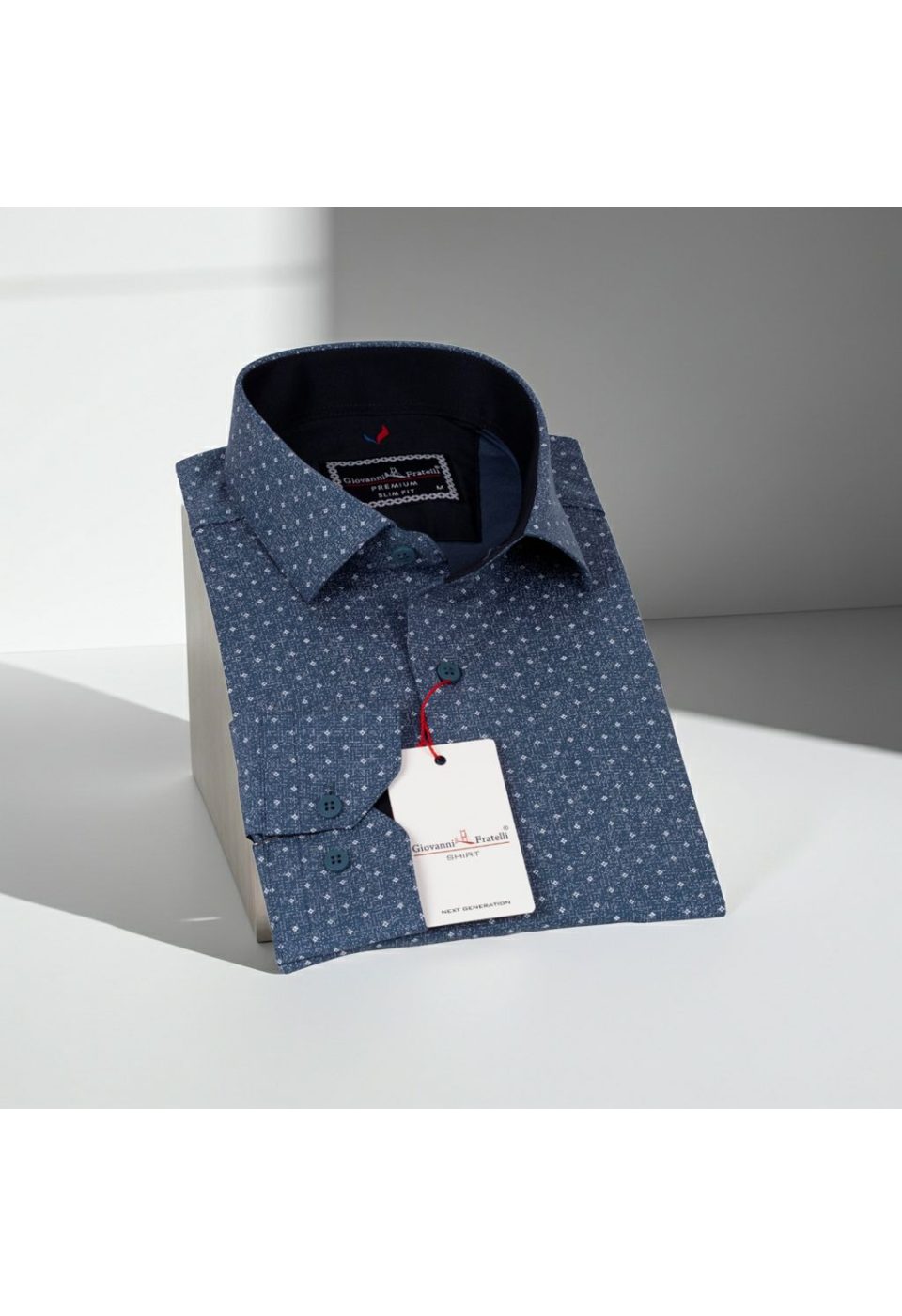 1349 CR 004 Slim Fit Uzun Kol Desenli Erkek Gömlek 3GMK311349004 - Giovanni Fratelli