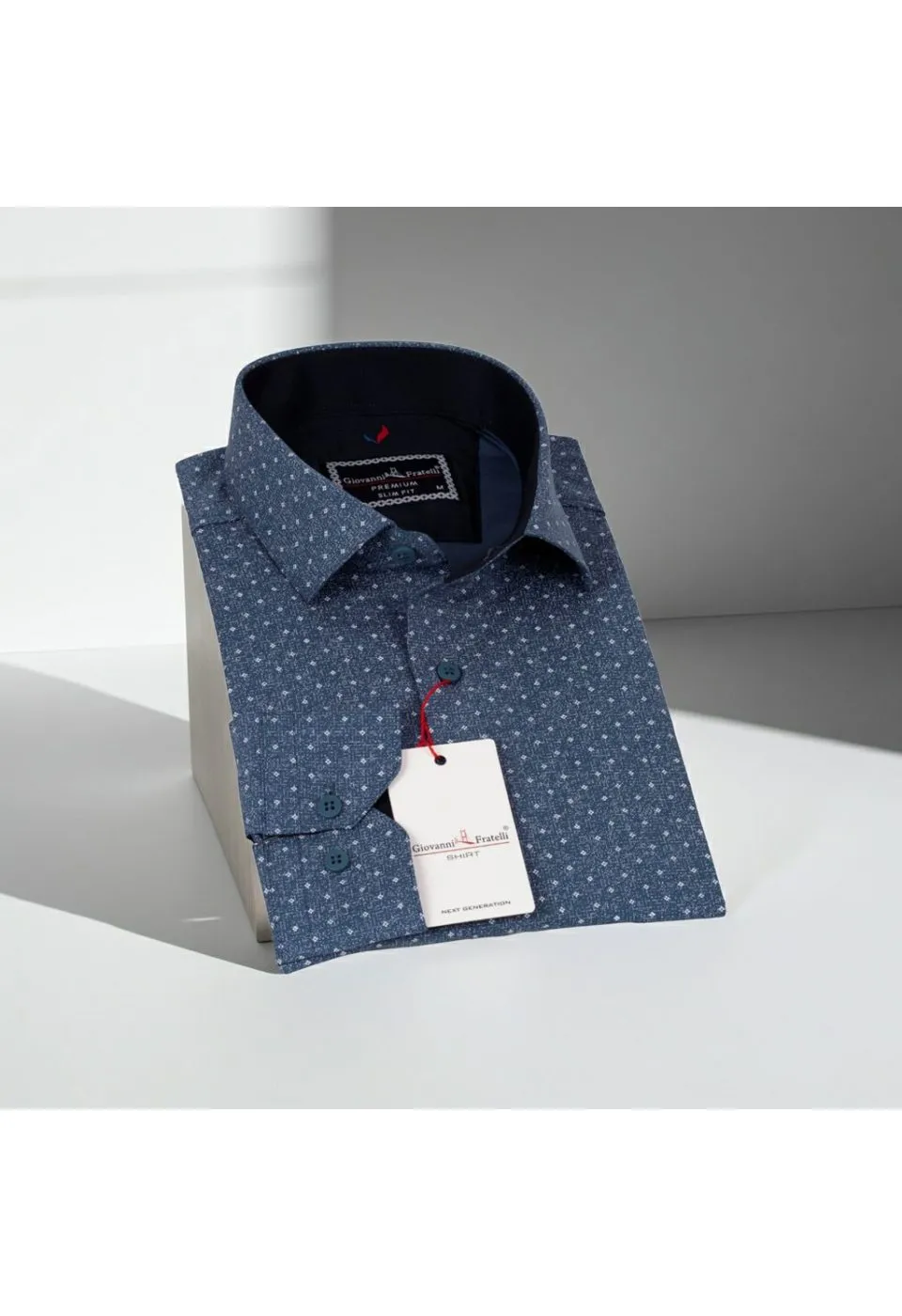 Slim Fit Uzun Kol Desenli Erkek Gömlek 3GMK311349004 - Giovanni Fratelli