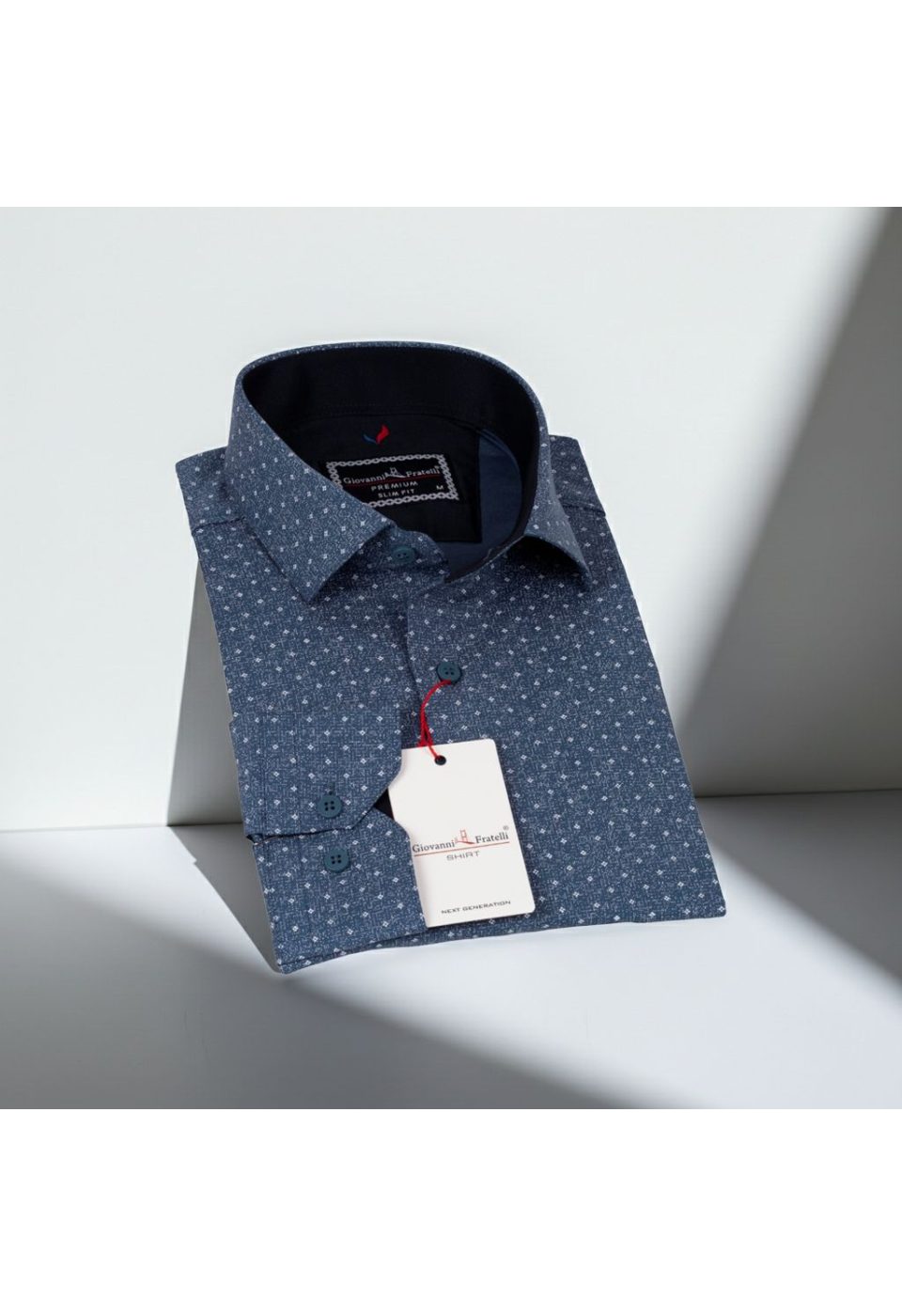 1349 CR 004 Slim Fit Uzun Kol Desenli Erkek Gömlek 3GMK311349004 - Giovanni Fratelli