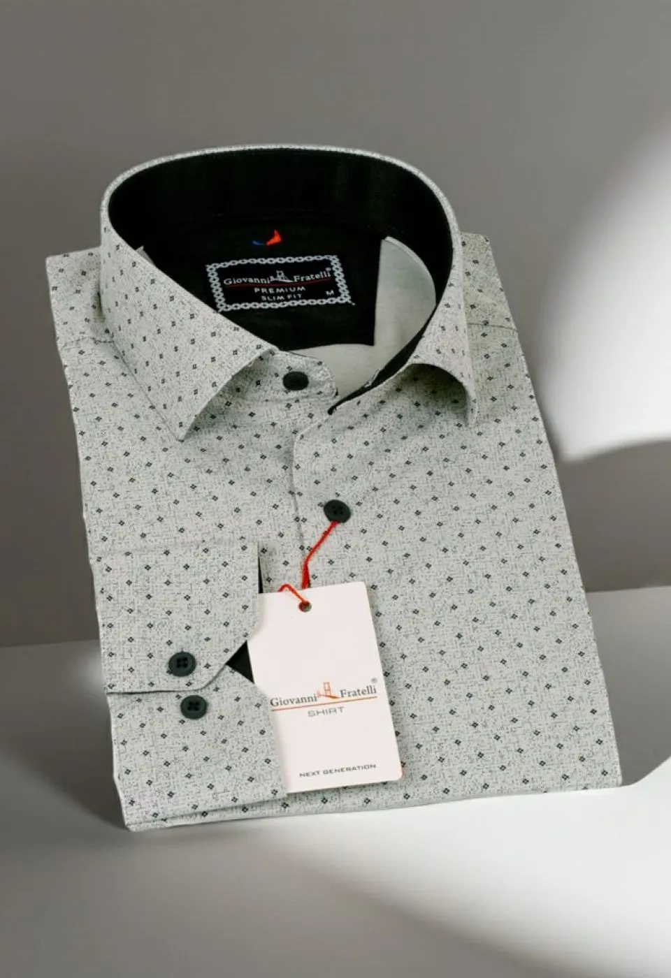 Slim Fit Uzun Kol Desenli Erkek Gömlek 3GMK311349010