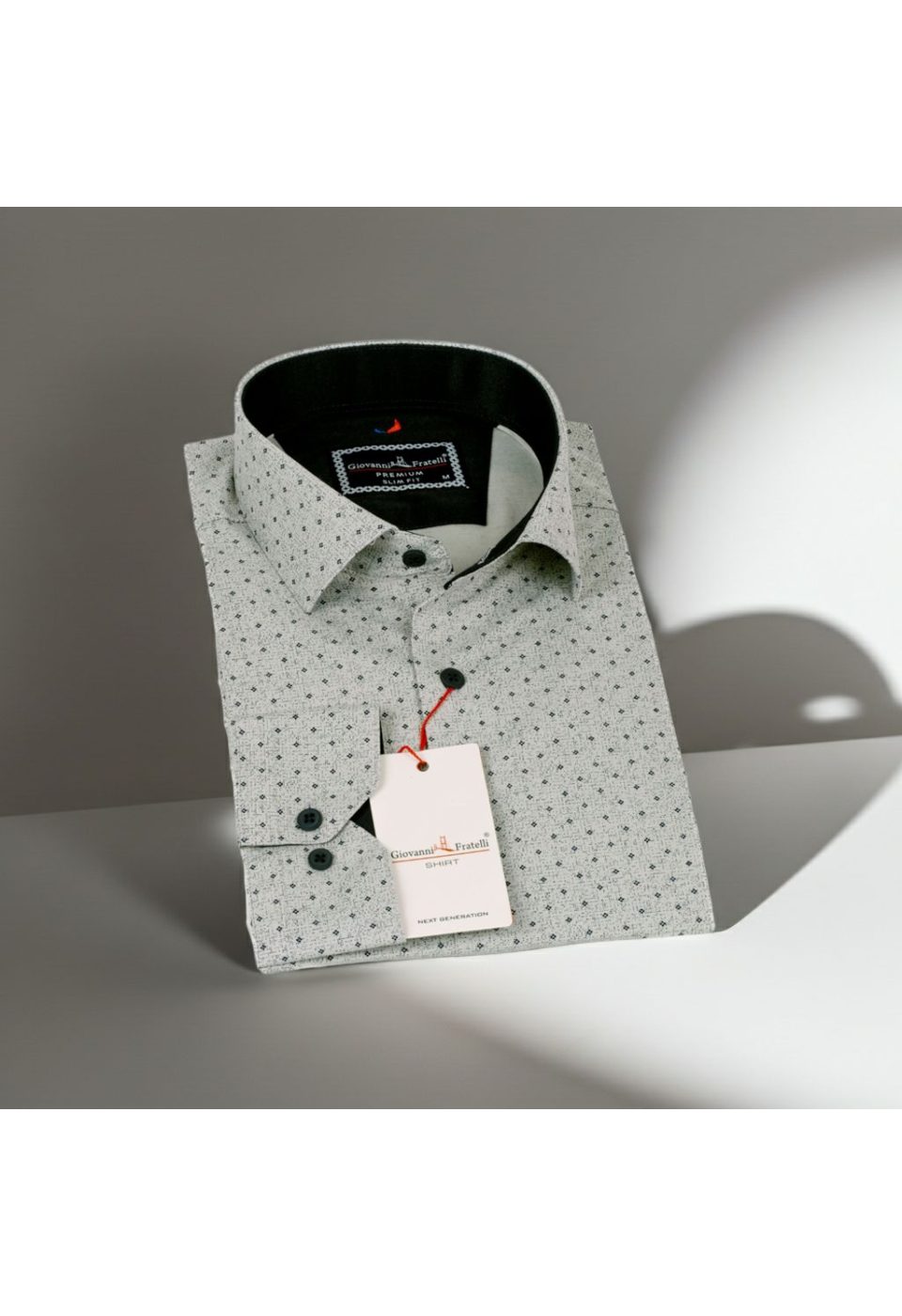 1349 CR 010 Slim Fit Uzun Kol Desenli Erkek Gömlek 3GMK311349010 - Giovanni Fratelli