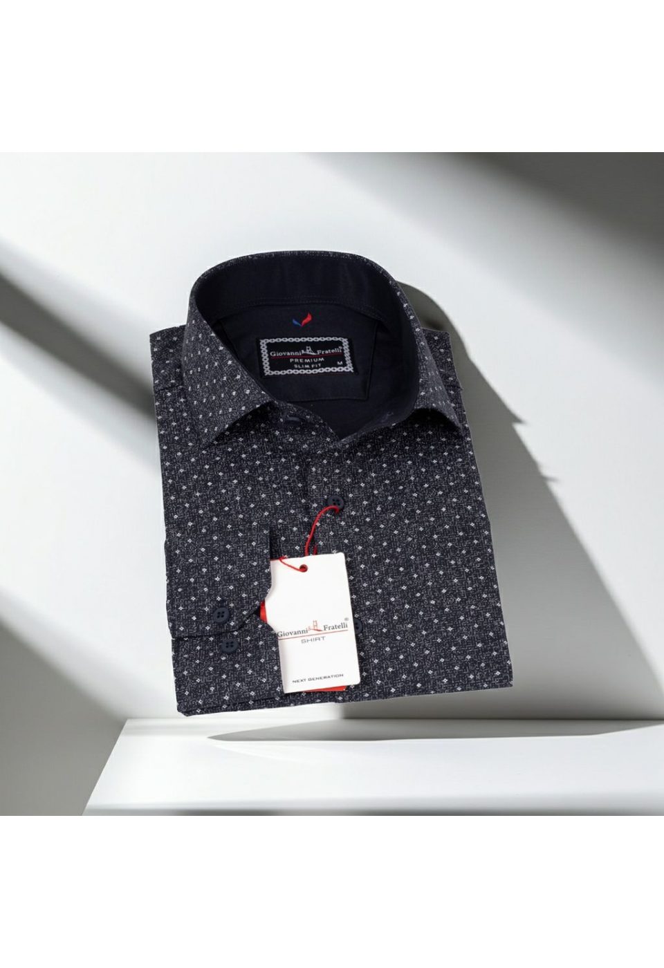 1349 CR 012 Slim Fit Uzun Kol Desenli Erkek Gömlek 3GMK311349012 - Giovanni Fratelli