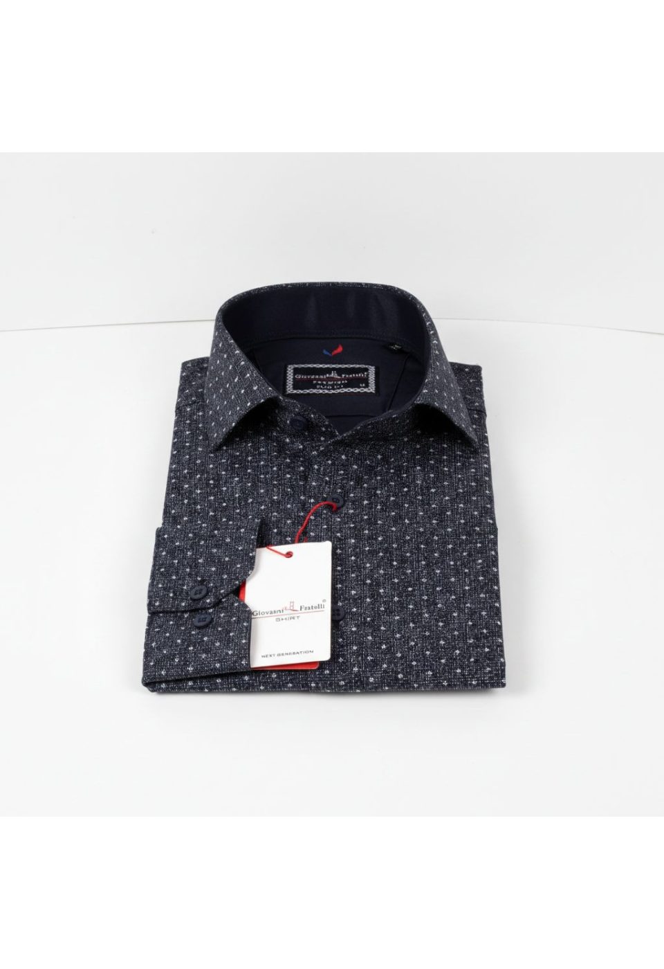 1349 CR 012 Slim Fit Uzun Kol Desenli Erkek Gömlek 3GMK311349012 - Giovanni Fratelli