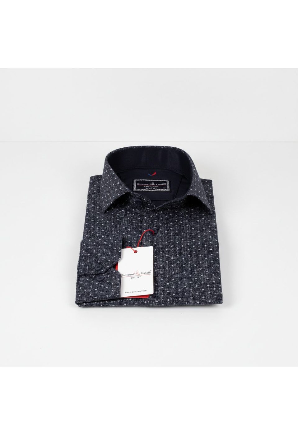 1349 CR 012 Slim Fit Uzun Kol Desenli Erkek Gömlek 3GMK311349012 - Giovanni Fratelli