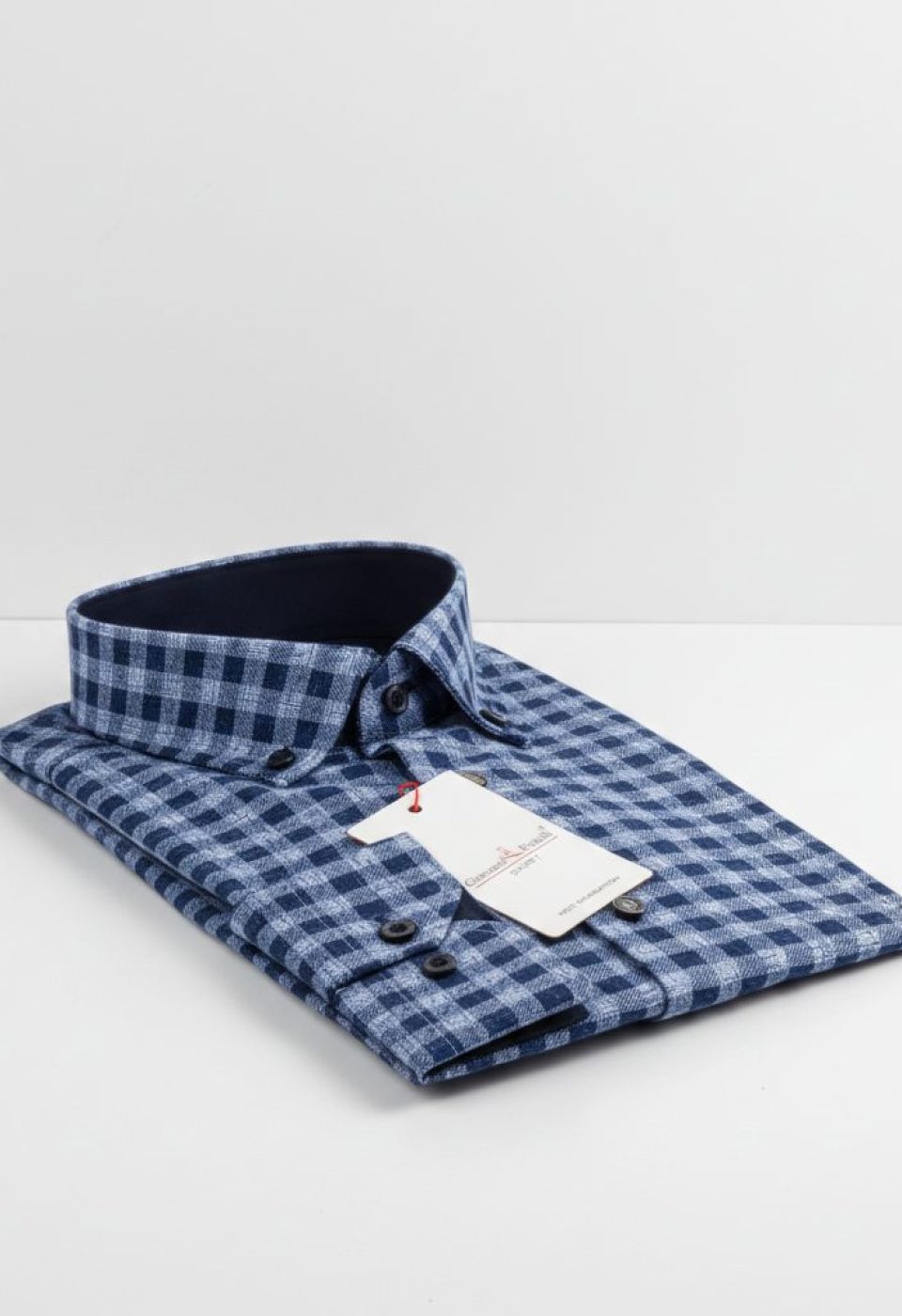 Slim Fit Uzun Kol Yaka Düğmeli Desenli Erkek Gömlek 3GMK311259003