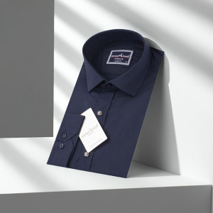 8 Drop Slim Fit Uzun Kol Düz Renk Erkek Gömlek 3GMK311292002