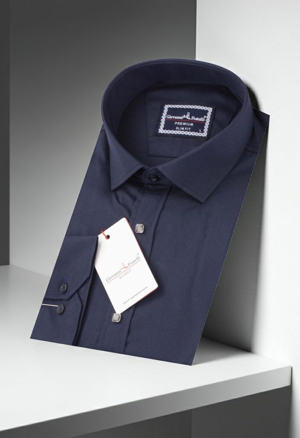 Slim Fit Uzun Kol Desenli Armürlü Jakar Erkek Gömlek 3GMK311293001