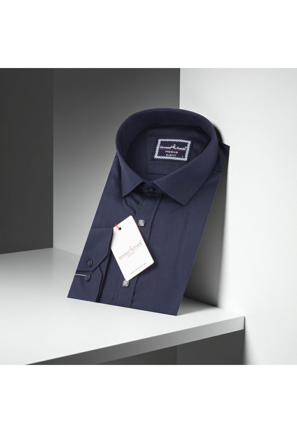Slim Fit Uzun Kol Desenli Armürlü Jakar Erkek Gömlek 3GMK311293001 - Giovanni Fratelli