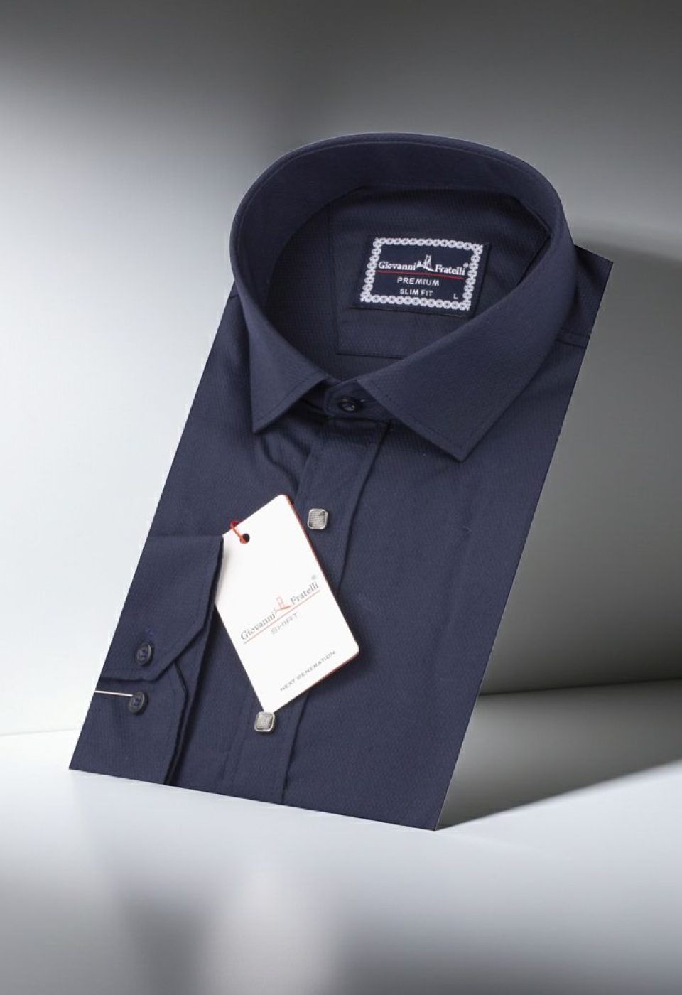 Slim Fit Uzun Kol Desenli Armürlü Jakar Erkek Gömlek 3GMK311293001 - Giovanni Fratelli